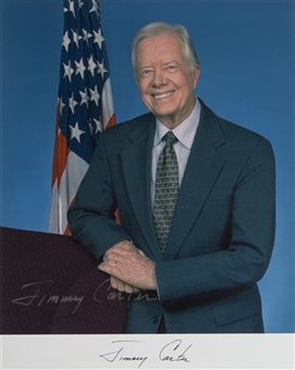 Jimmy Carter Signed Photo and  Signed Book (2)(JSA)